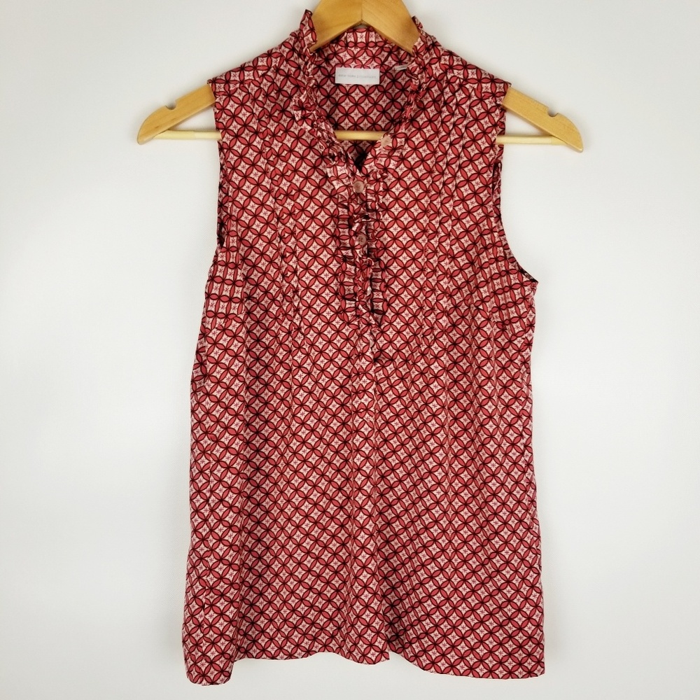 NY & Co orange Sleeveless Tank Top